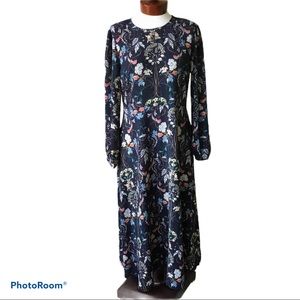 Chelsea & Theodore Woven Floral Print Maxi Dress